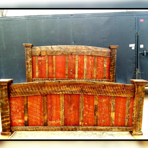 Rustic Wood Bed Frame