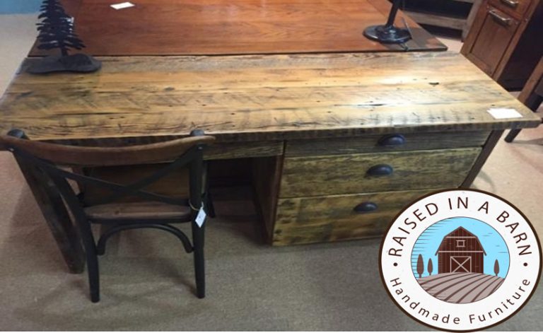 Reclaimed Wood Bookcase - Raised in a Barn - Handmade Furniture - Handcrafted Reclaimed Wood Furniture